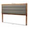Baxton Studio Dexter Modern Dark Grey Fabric Upholstered and Walnut Brown Finished Wood Headboard-Full 191-11535-ZORO - alternate 8